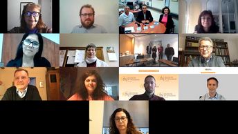 Vertreter*innen der im Jugendaustausch vertretenen Strukturen kamen für einen Tag digital zusammen. Der Fachausschuss auf Zoom