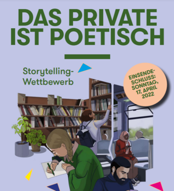 Grafik zum Poesiewettbewerb "Das Private ist Poetisch"