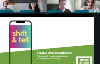 Screenshot von einem Online-Vortrag