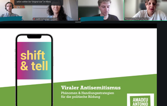 Screenshot von einem Online-Vortrag