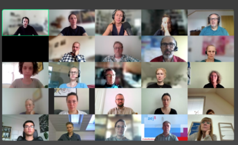 Screenshot Teilnehmer*innen beim Online-Gespräch mit Katharina Ciobotaru