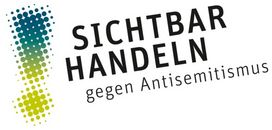 Logo des Projekts "Sichtbar Handeln! Gegen Antisemitismus."