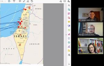 Screenshot von einem digitalen Match-Making-Treffen