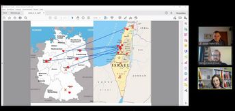 Screenshot von einem digitalen Match-Making-Treffen