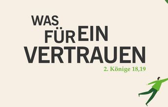 Schriftzug: Was für ein Vertrauen - Kirchentagslogo