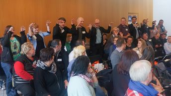 Die Teilnehmenden versuchten sich in Methoden der Sprachanimation