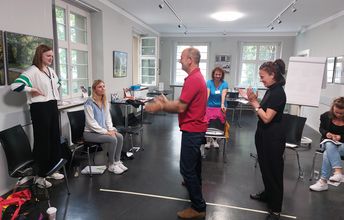 Übung beim Methodentraining "Sichtbar Handeln!"