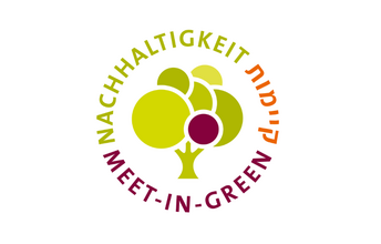 Ein Logo mit stilisiertem Baum im Zentrum
