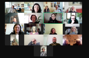 Screenshot Online-Gespräch mit Tal Madar