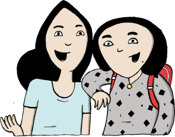 Grafik Heba und Narges - Mehr als zwei Seiten Comic