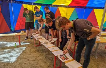 Workshop von "Sichtbar Handeln!" zur Geschichte von Antisemitismus in Deutschland auf dem "Team Spirit Camp" Wittenberg