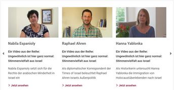 3 Portraits von 3 Personen, die in dem Beitrag portraitiert werden