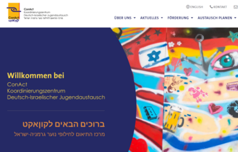 Screenshot ConAct-Website nach Relaunch