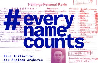 Schriftzug: Every name counts