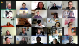 Screenshot Gesprächsrunde mit Nicholas Potter