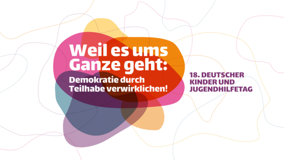 Schriftzug: Weil es ums Ganze geht - Logo DJHT